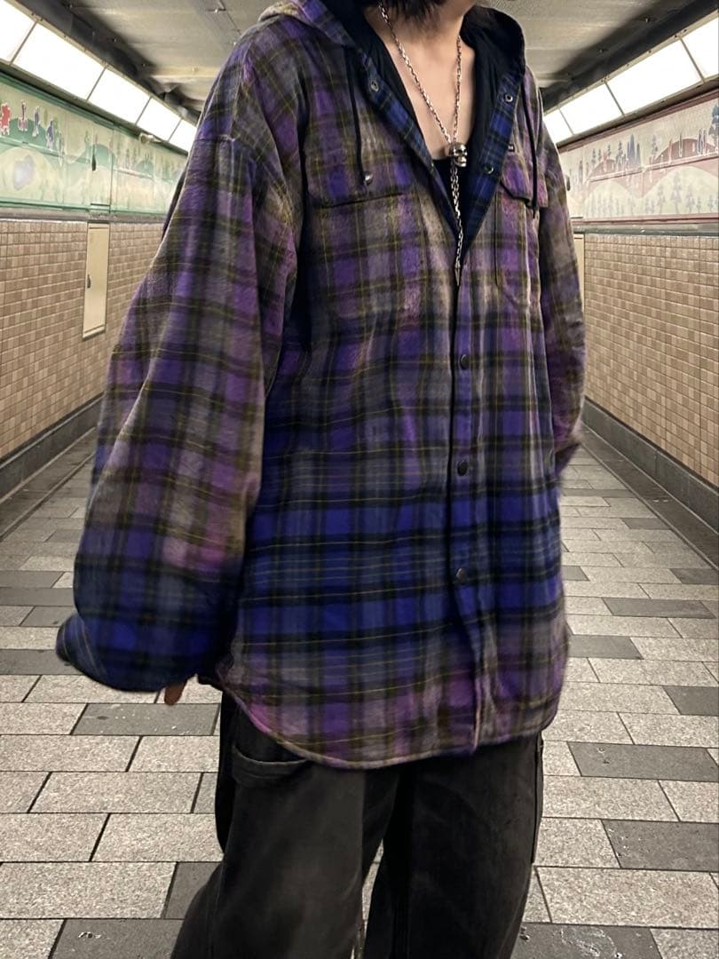 BALENCIAGA 22AW チェックフランネルシャツ