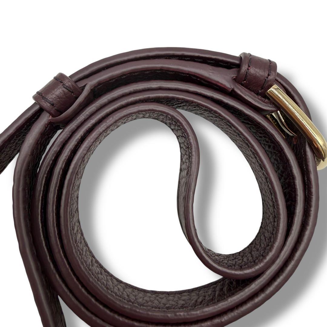 【美品】FURLA フルラ ショルダーバッグ 2way ミニ クロスボディ 紫