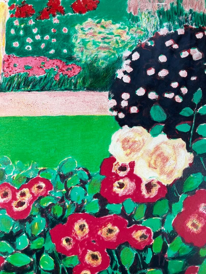 真作保証】カシニョール「夏の散歩」リトグラフ 直筆サイン 版画 絵画