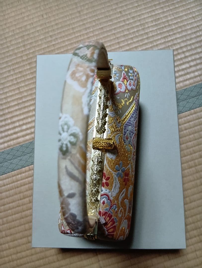 特選草履バックセット。正絹帯地。