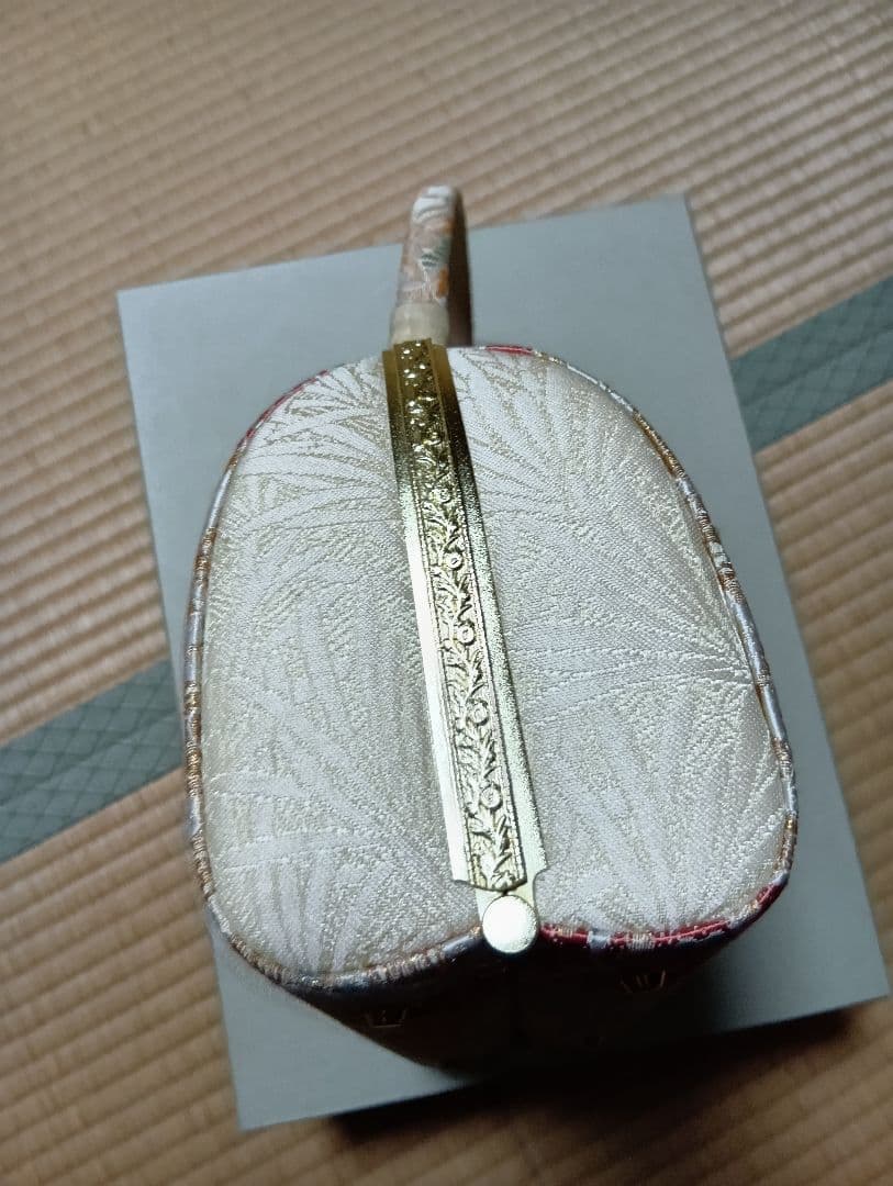 特選草履バックセット。正絹帯地。