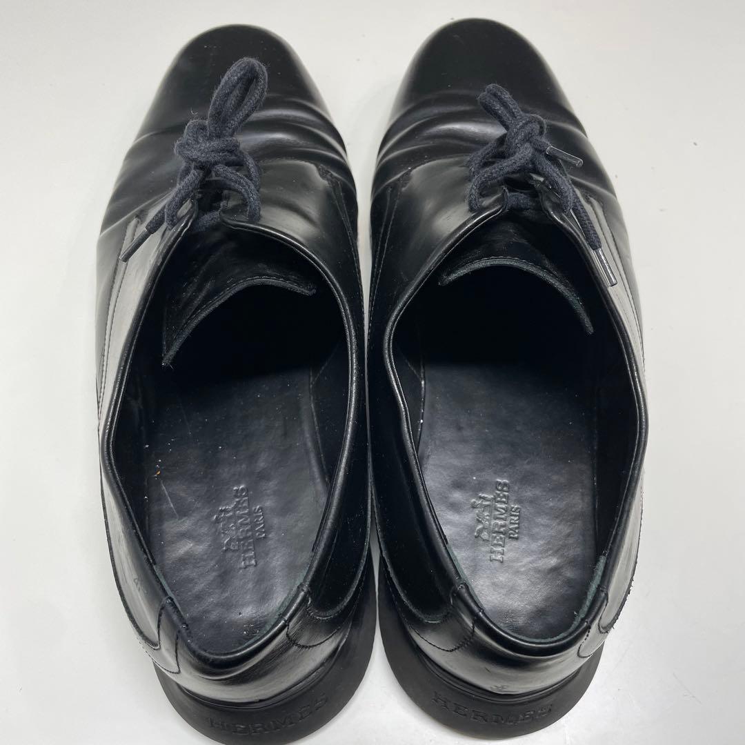 k*k様 HERMES ブラックレザードレスシューズ　43 1/2