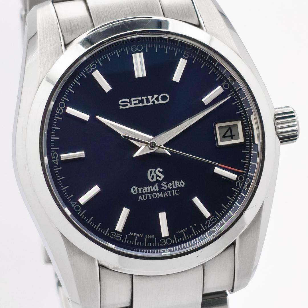 美品 グランドセイコー 9Sメカニカル 3Days デイト SBGR073 青