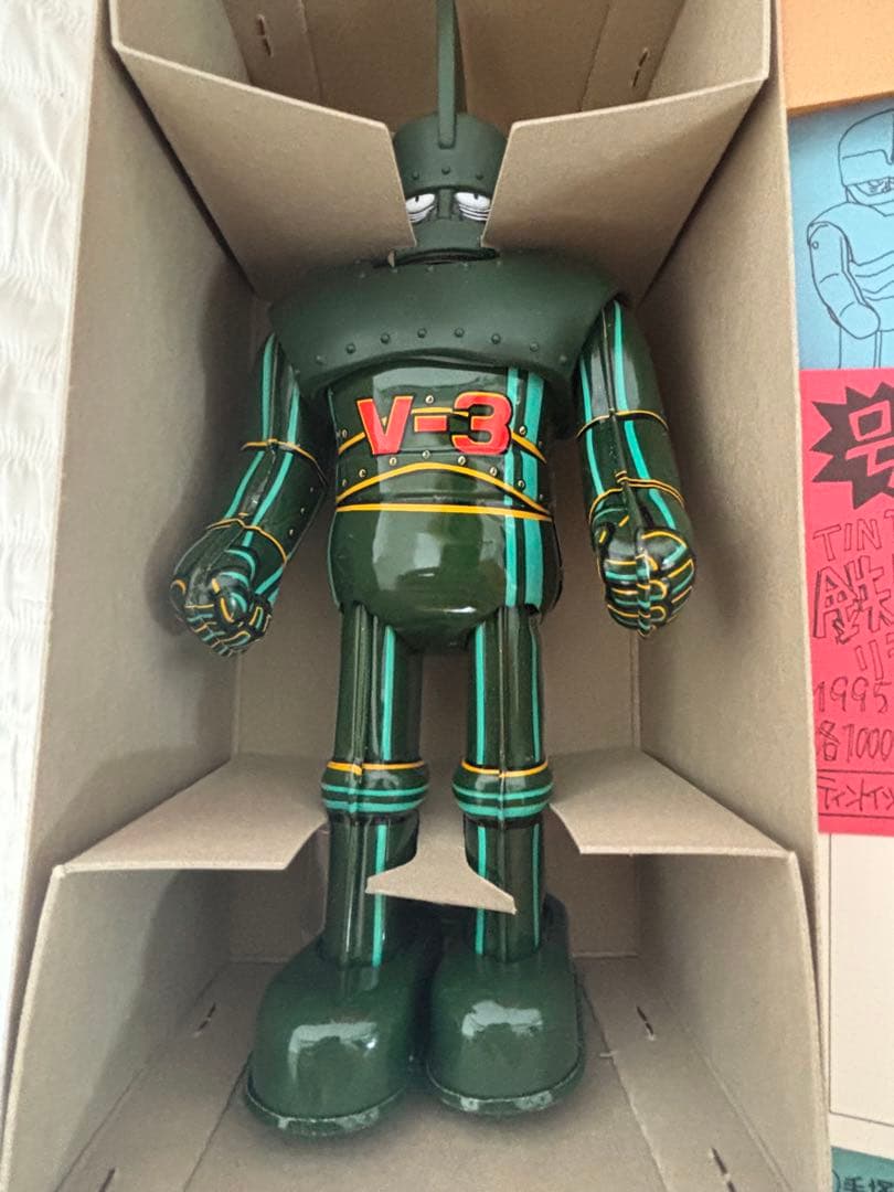 Ｖ－３号（ビッグＸ）　ビリケン商会　ブリキ　ゼンマイ歩行