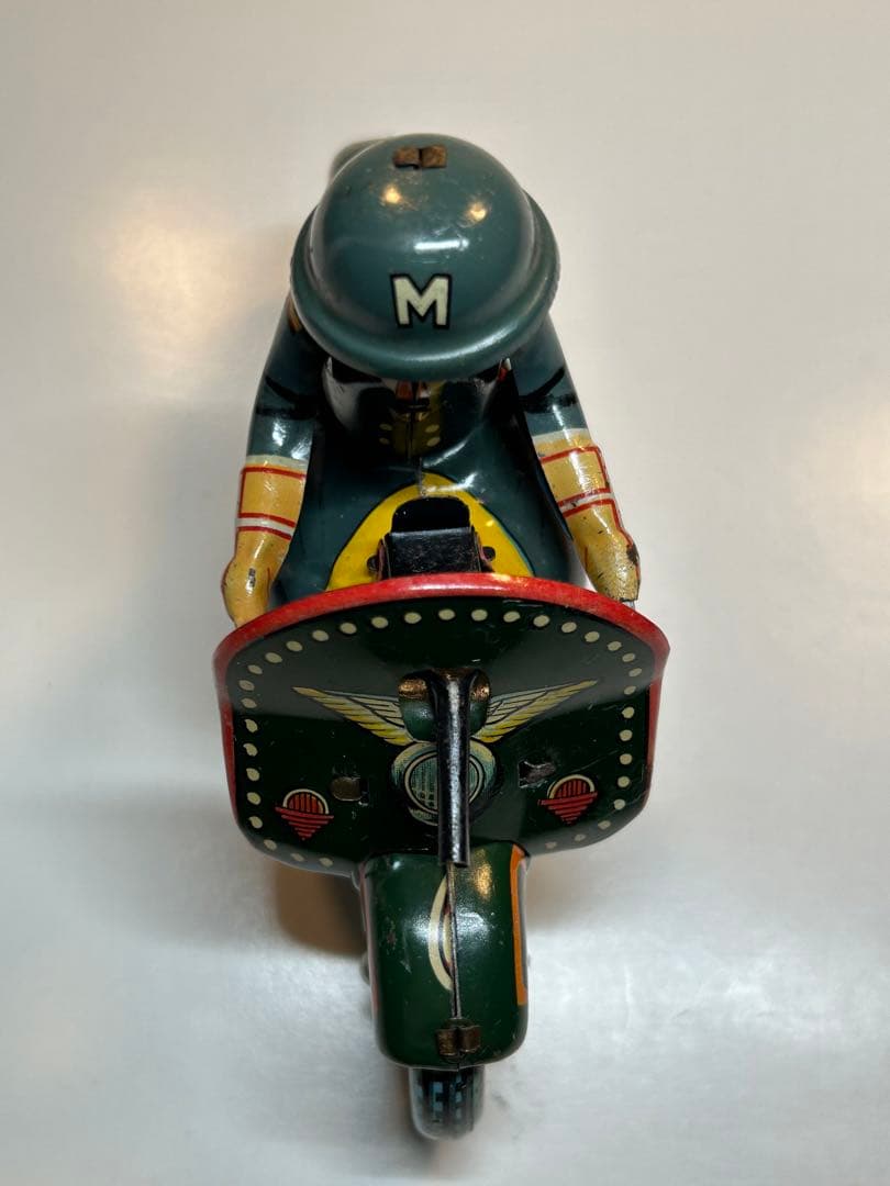 当時物 ブリキ 1950s タイヨー社製 ミリタリーバイク トミカ 大盛屋