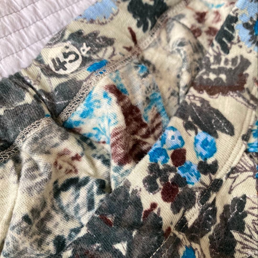 45R ボタニカル天竺スカート