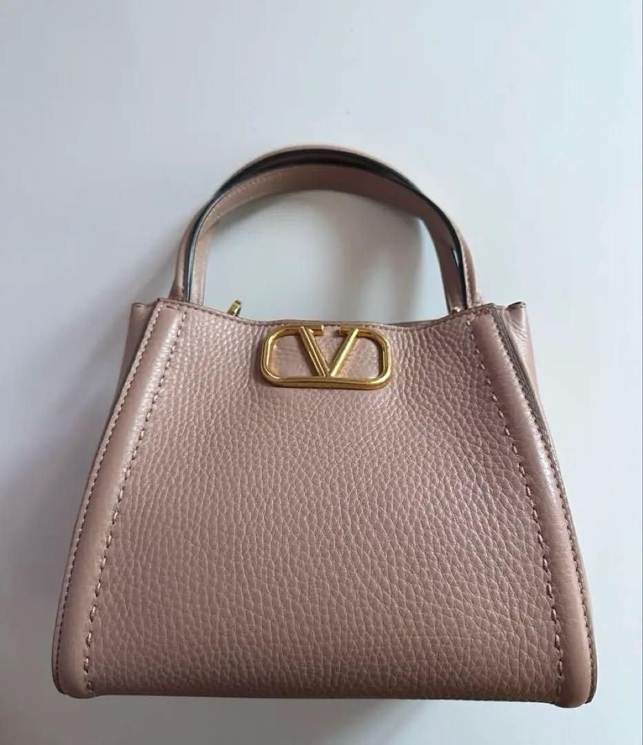 【美品】VALENTINO ヴァレンティノ 2WAYバッグ　ベビーピンク