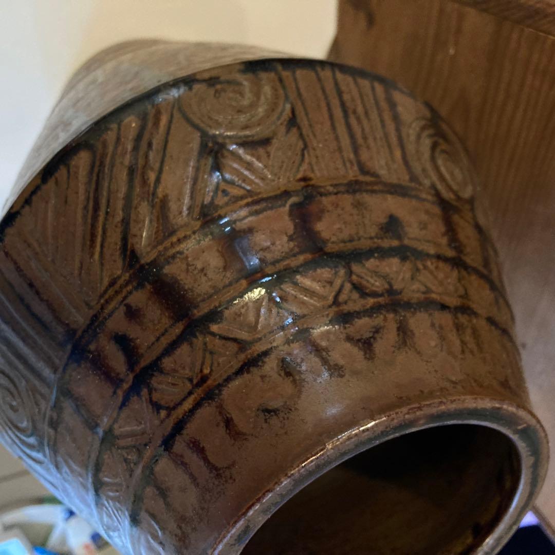 行基焼 行基窯 加藤博明 花瓶 壺 骨董 アンティーク