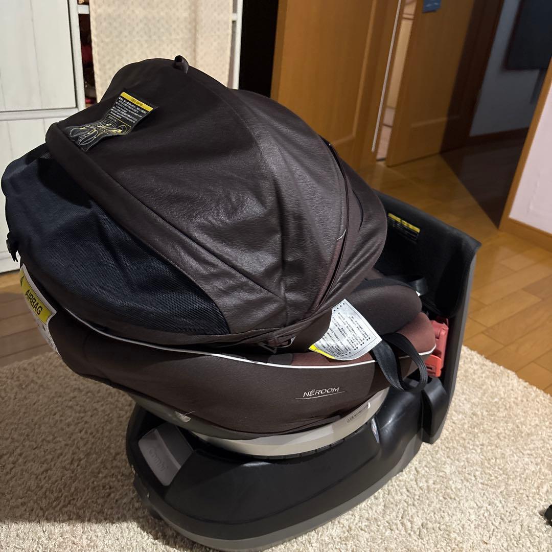 エッグショック　NEROOM 回転式チャイルドシート ブラウン