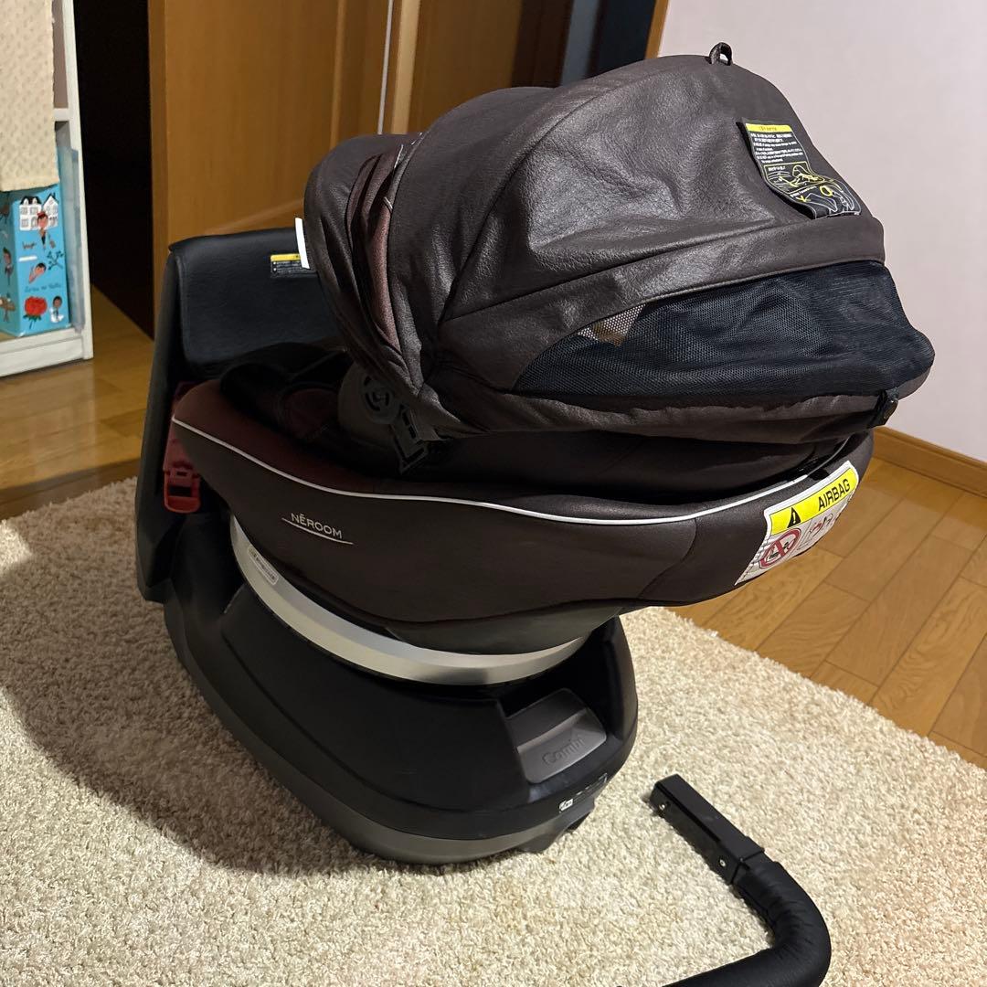 エッグショック　NEROOM 回転式チャイルドシート ブラウン