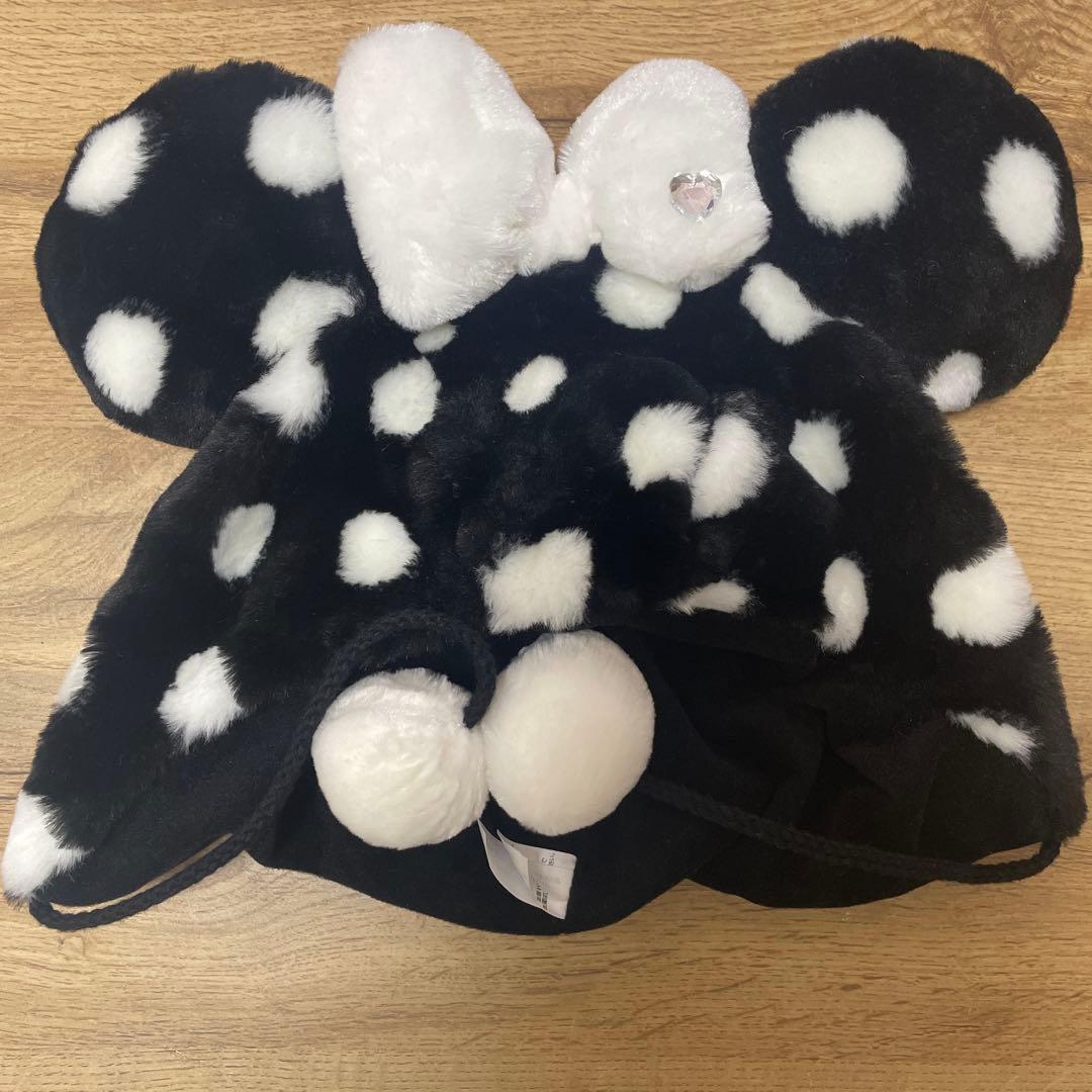 ディズニー ミニー 黒白水玉 ファンキャップ ディズニー ファン