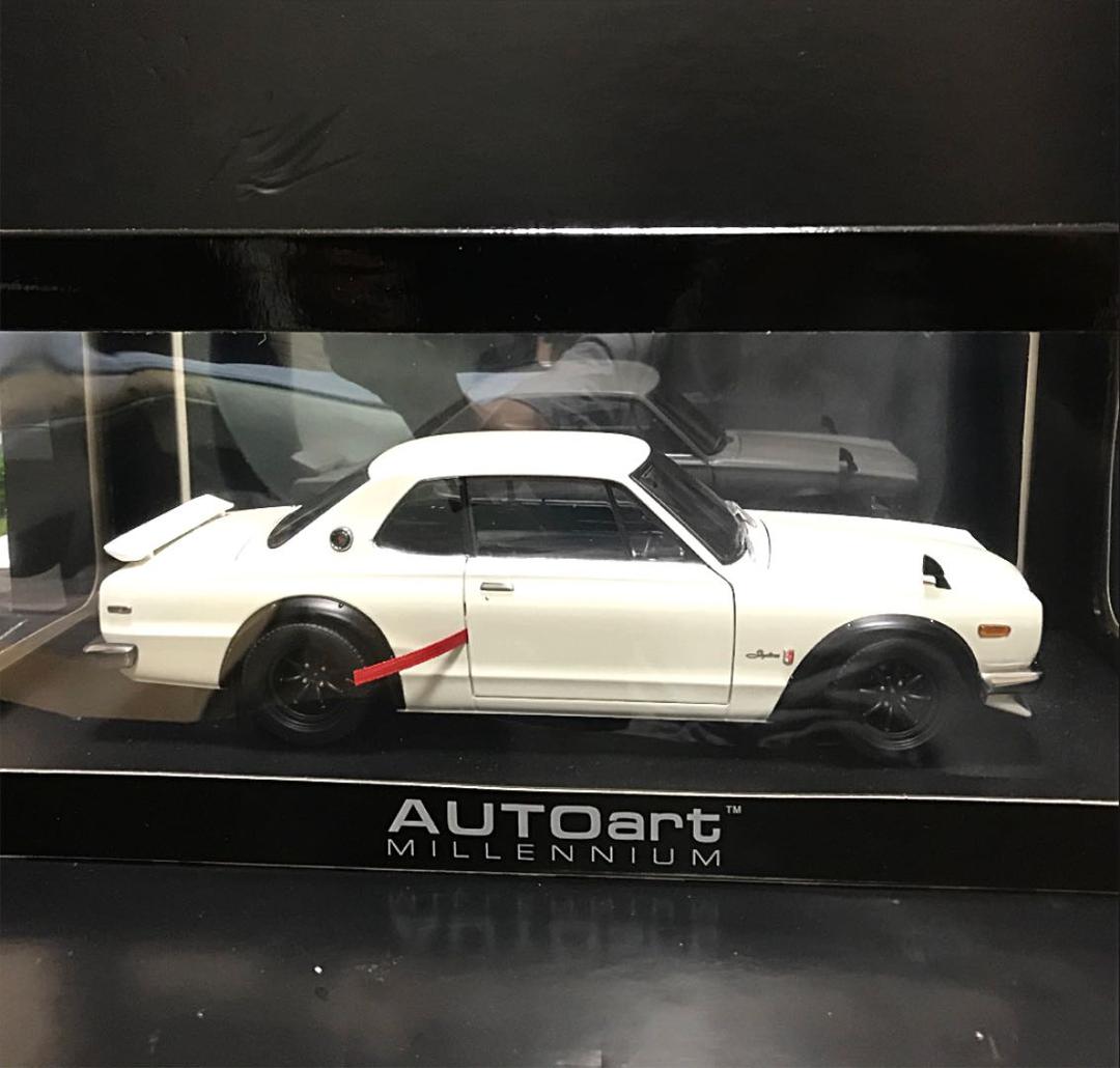 オートアート 1/18 GT-R KPGC10 ホワイト チューンドバージョン - メルカリ