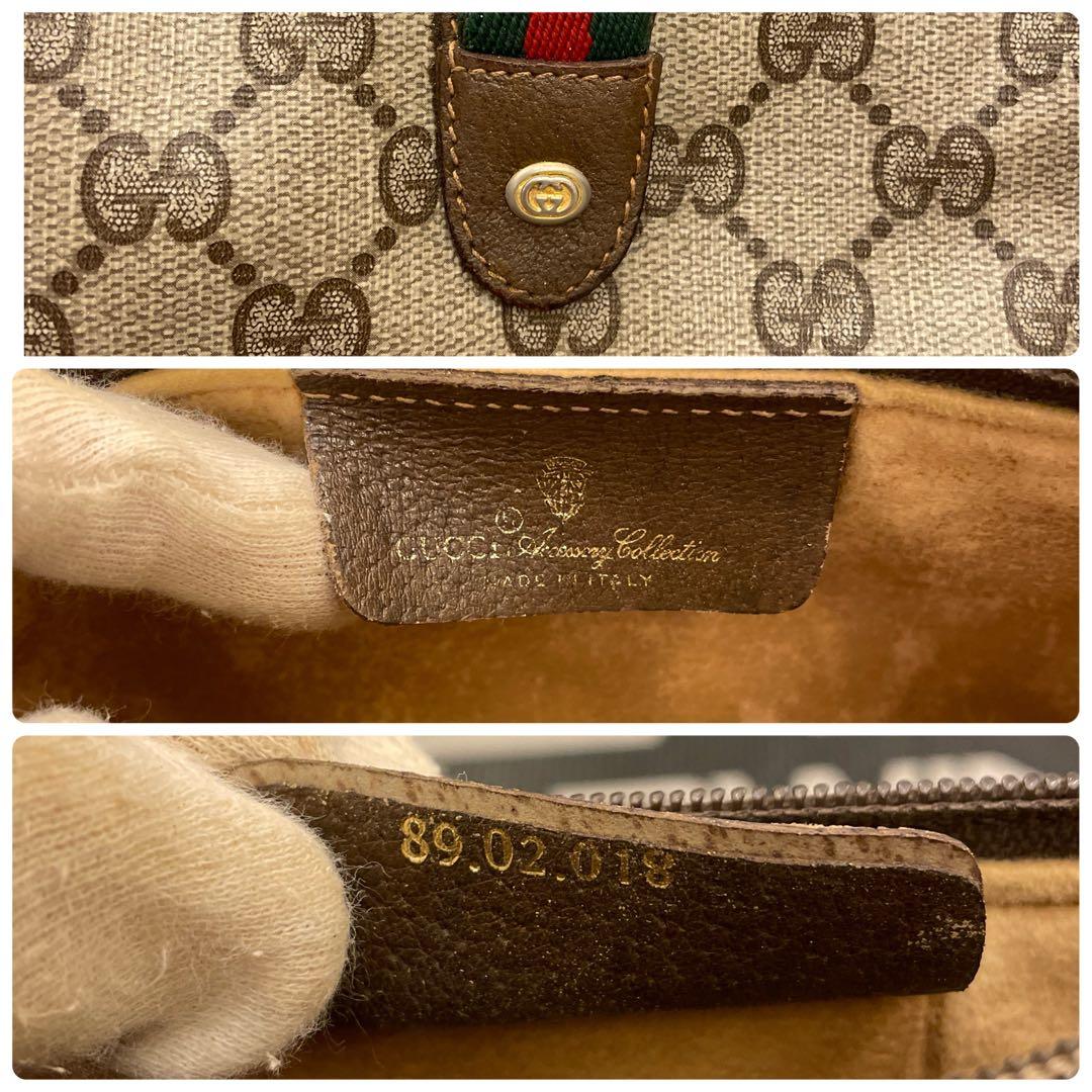 【極美品】GUCCI ショルダーバッグ GG キャンバス シェリー ゴールド金具