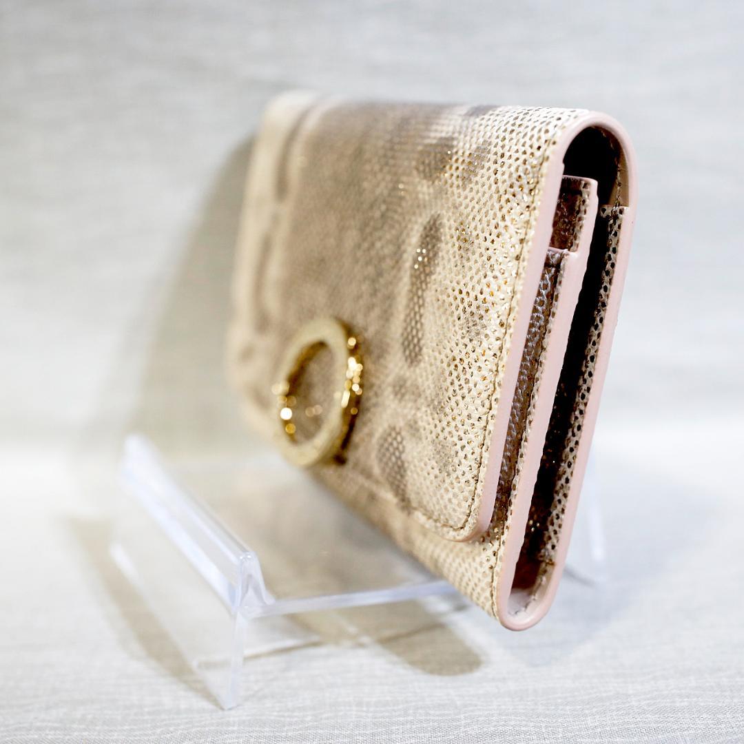 【美品 送料込み】ブルガリ カルングスキン ピンク カード ケース