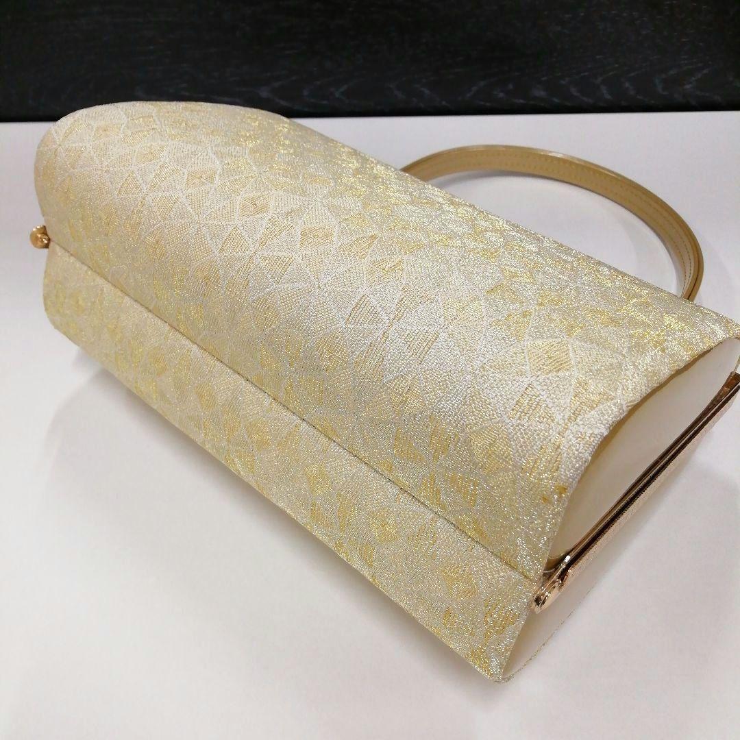 新品未使用 礼装用 佐賀錦ゴールド系草履バッグセット　フリーサイズ OL-4
