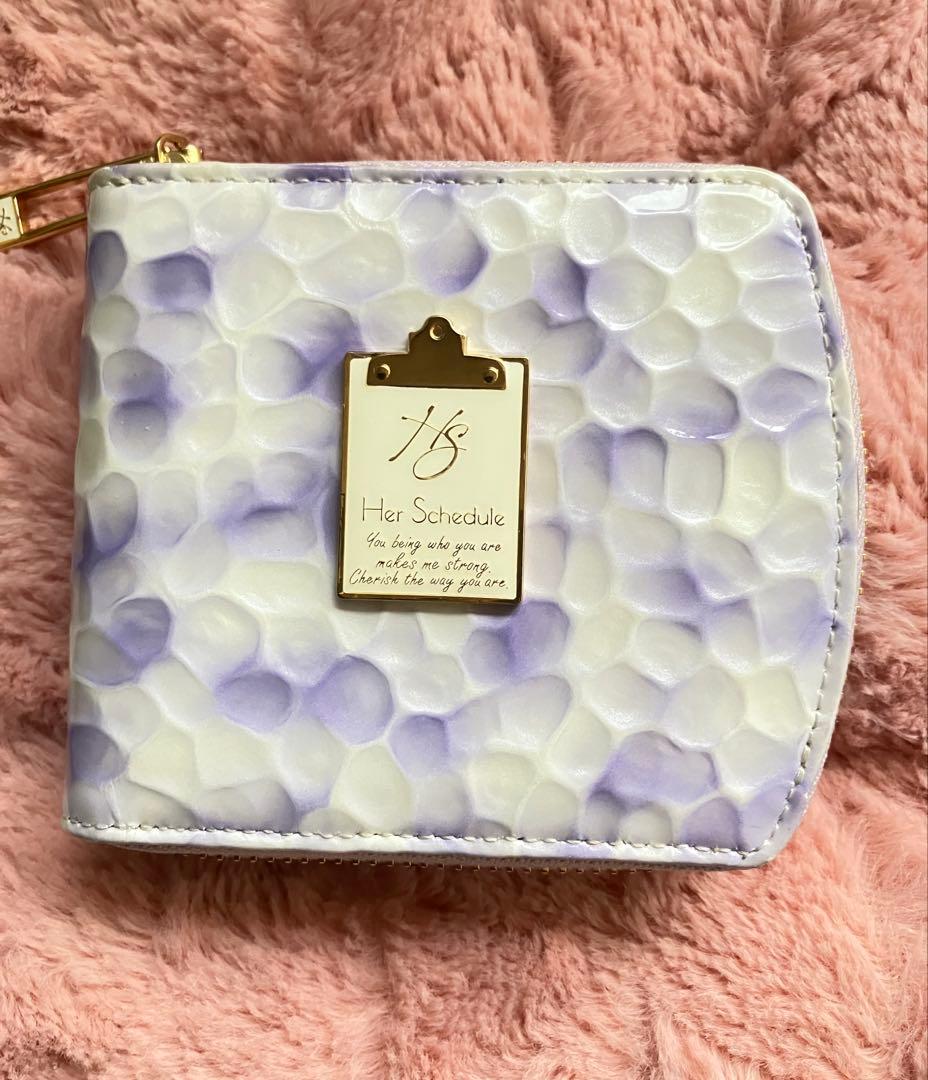 ハースケジュール Her Schedule 二つ折り財布 モーニングローズ Her