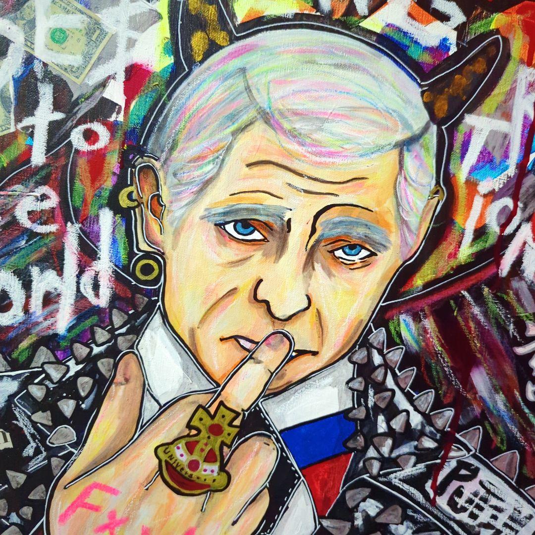 【F10号】PUNKなプーチン《都市伝説や陰謀論テーマブラックユーモアシリーズ》