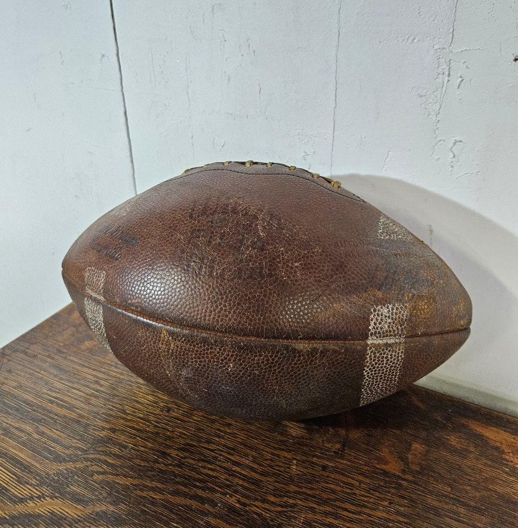 USA Vintage Wilson レザー 本革製 フットボール ウィルソン Vintage 1970s Wilson Leather K2 Football w/Laces Pee Wee Size