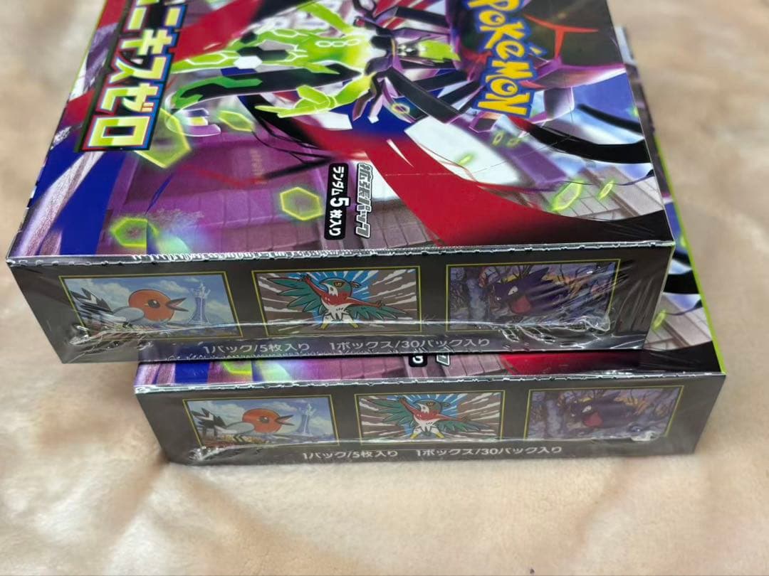 【シュリンク付き】ポケモンカードゲーム新品未開封2BOXムニキスゼロ 送料込