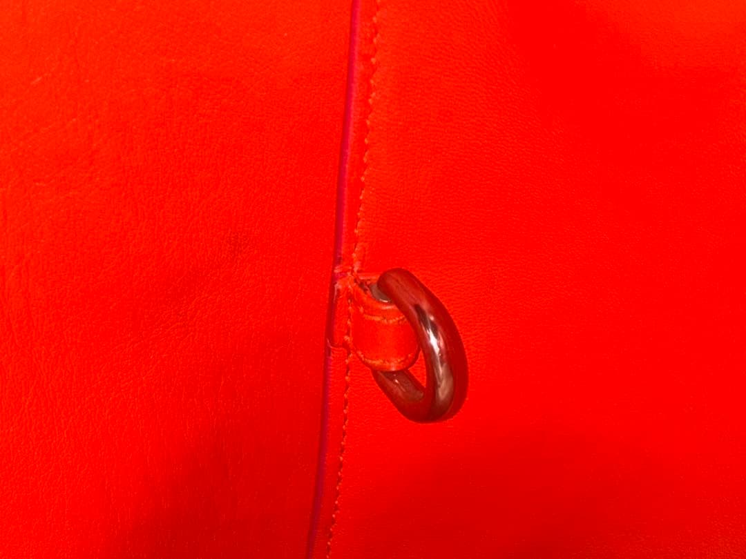 5*m様 Dior ピンク オレンジ バイカラー ハンドバッグ 美品 チャーム