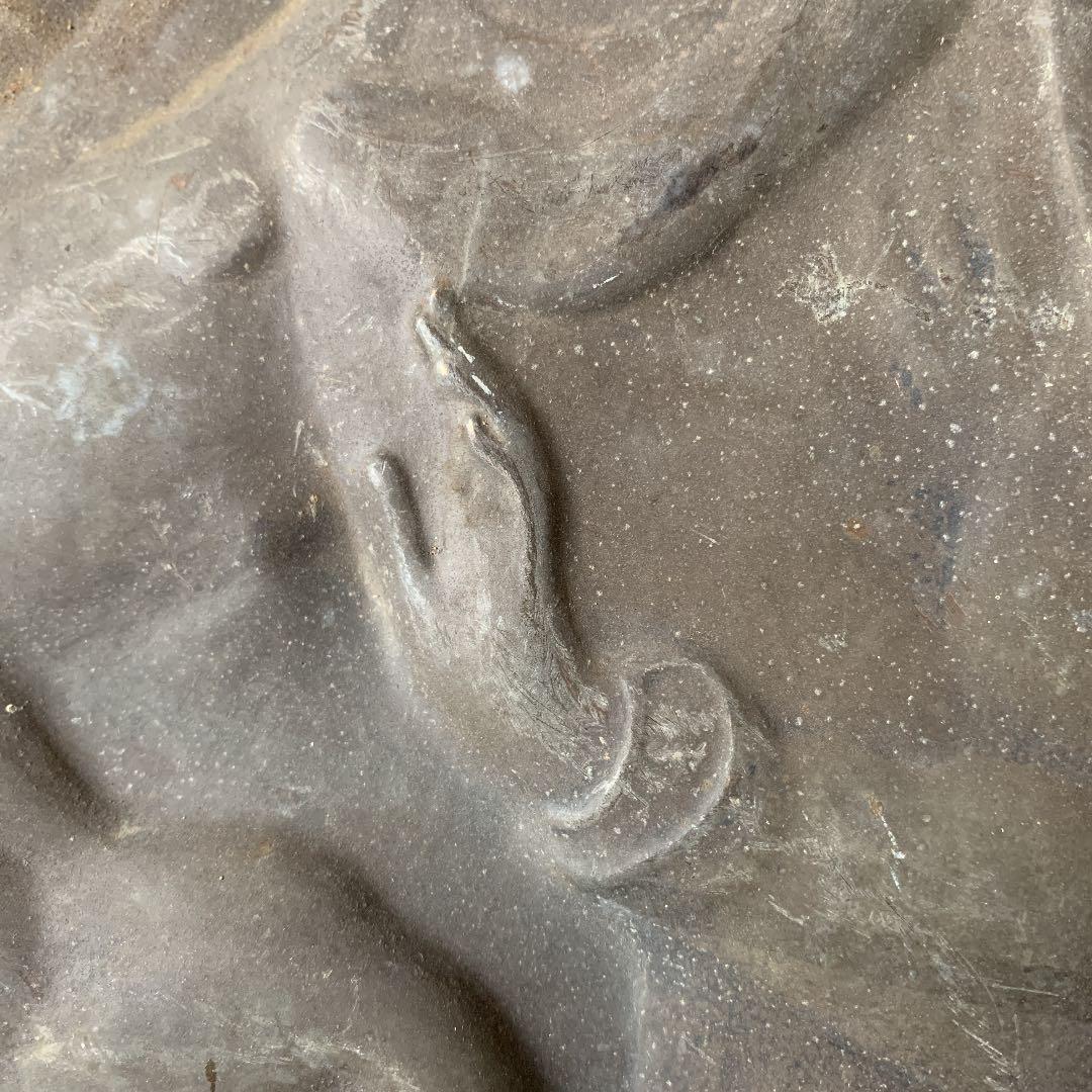 ブロンズ レリーフ 聖母子像 マリア キリスト 古道具 ブロカント