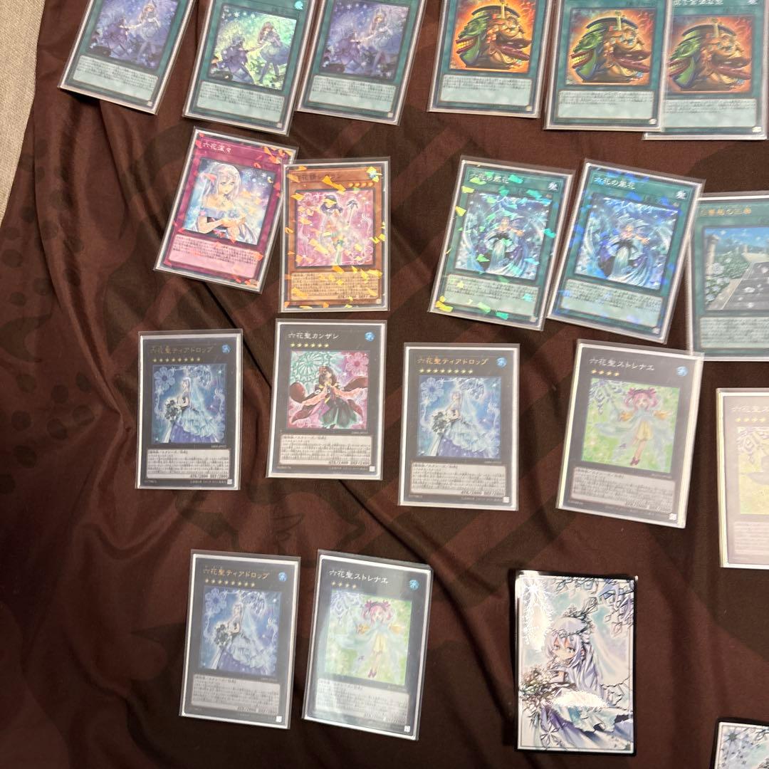 遊戯王　六花聖デッキとスリーブセット