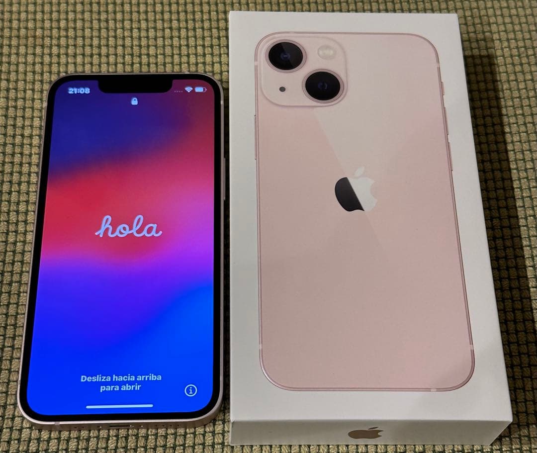 iPhone 13mini 128GB ピンク SIMフリー バッテリー100%