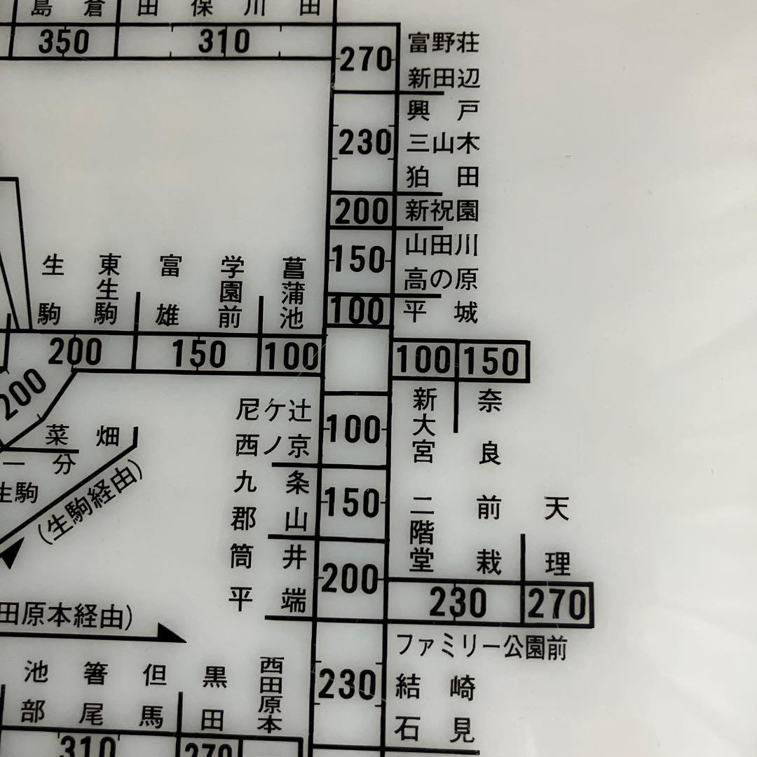 近鉄　大和西大寺駅　普通旅客運賃表