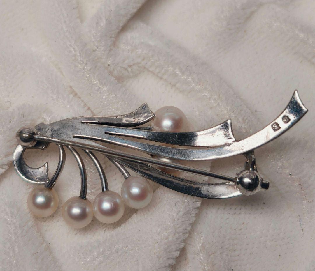 美品 最高級!!】ミキモト ブローチ パール フォーマル 6珠 皇室御用達