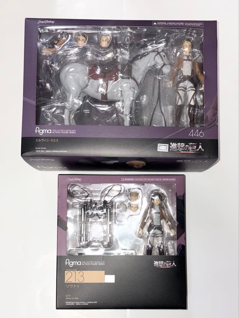 進撃の巨人】figma エルヴィン/リヴァイ 2点セット(️説明欄必読