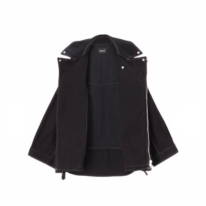 CABANE de ZUCCa デニムライダースジャケット