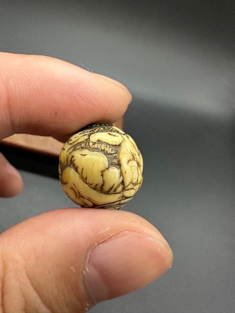 緒締 玉4点 玉 おじめ 根付 提げ物 骨董古美術