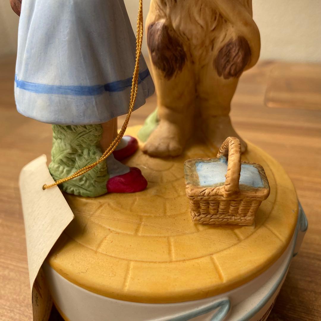 レア　オズの魔法使い セキグチ　オルゴール　タグ付　ドロシー　ライオン