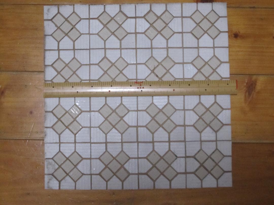 道路標識　昭和30年代　廃盤モザイクタイル　ダイヤ　２７シート