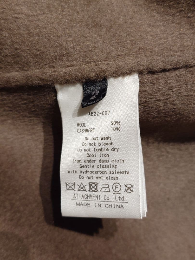 ジャケット・アウター W/CA DOUBLE FACE BEABER HOODED COAT