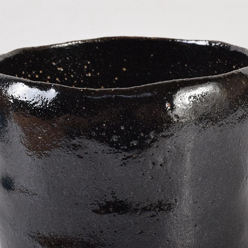 HCM様専用 茶道具 伊東陶山造 黒楽筒茶碗 共布共箱 V R8149 - メルカリ