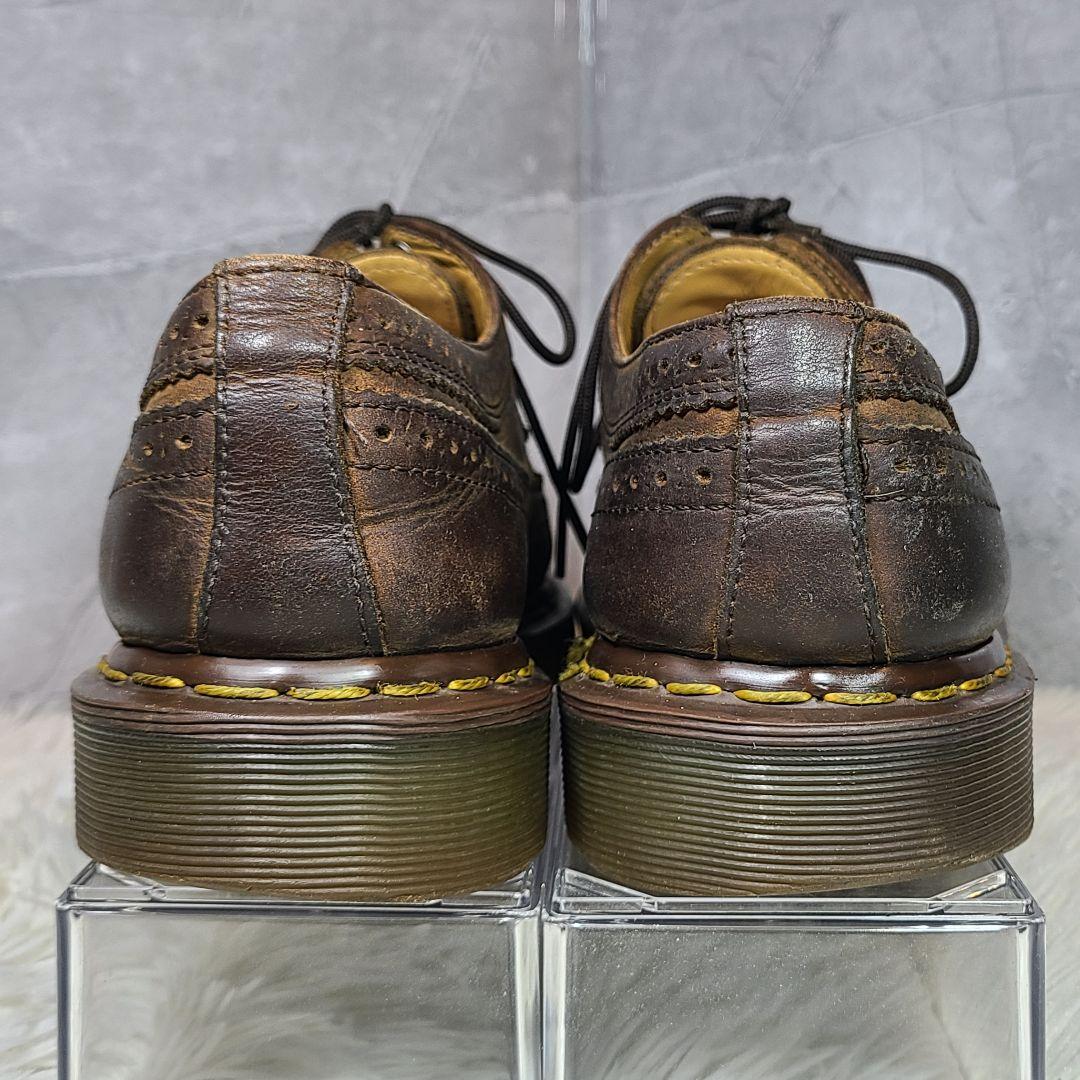 【Dr.Martens】フルブローグ ウイングチップ　イングランド製　ブラウン
