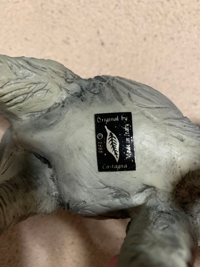 カスターニャ イタリア製置物 アンティーク アフリカゾウ castagna