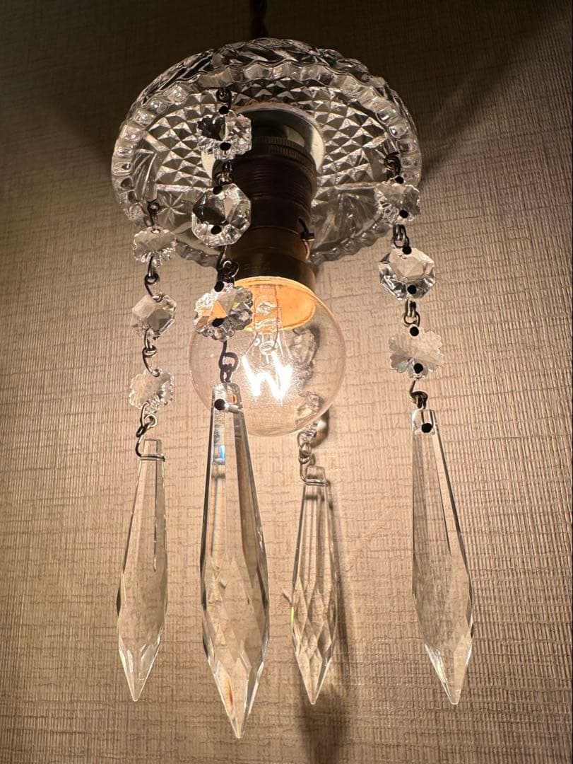 フランス アンティーク スノーフレークとアイシクルドロップの冬ミニ