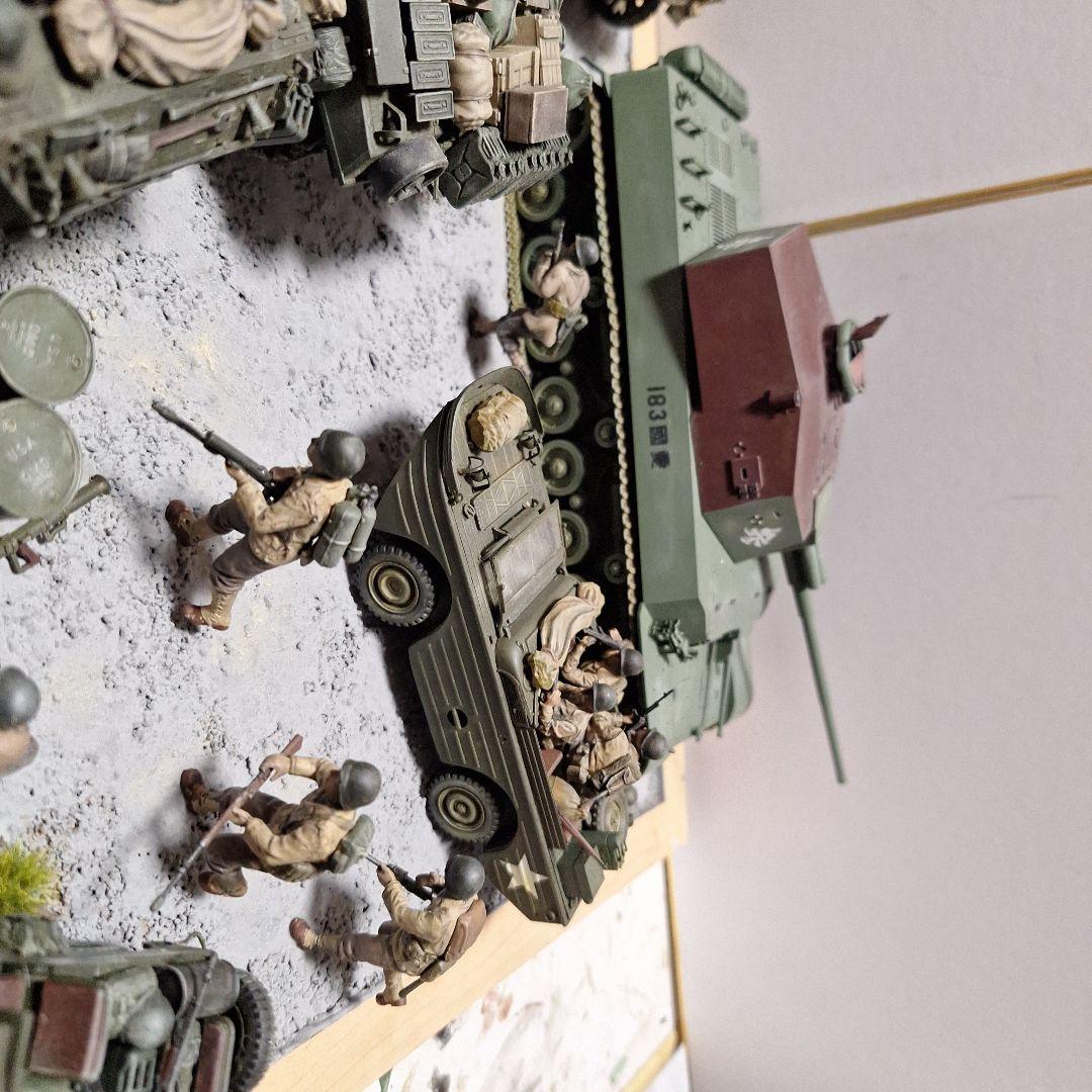 ジオラマ完成品　タミヤ1/35プラモデル