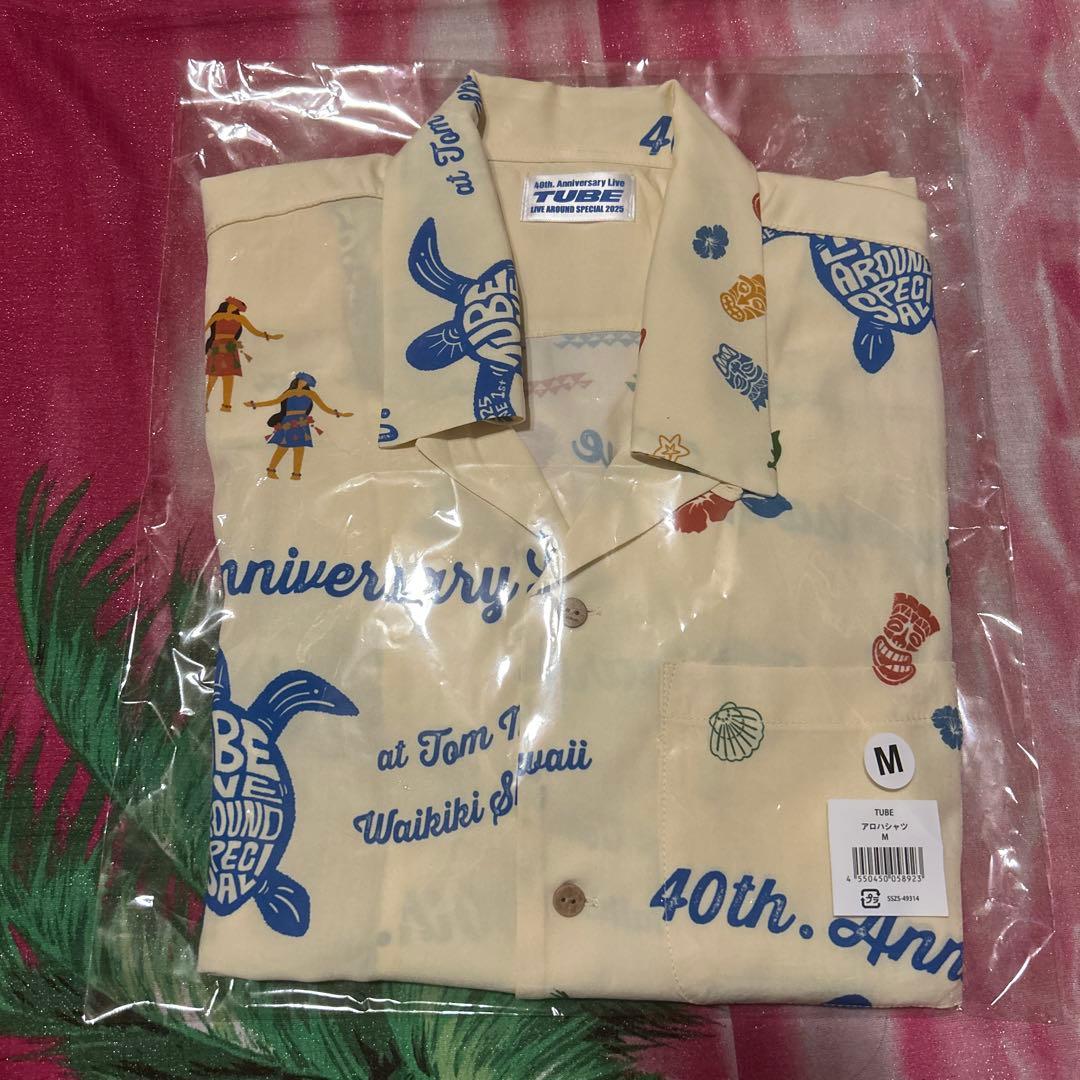 TUBE 2025 ハワイライブグッズ アロハシャツ　M 新品未使用 重要】40th. Anniversary Live TUBE LIVE AROUND SPECIAL 2025.6.1 at