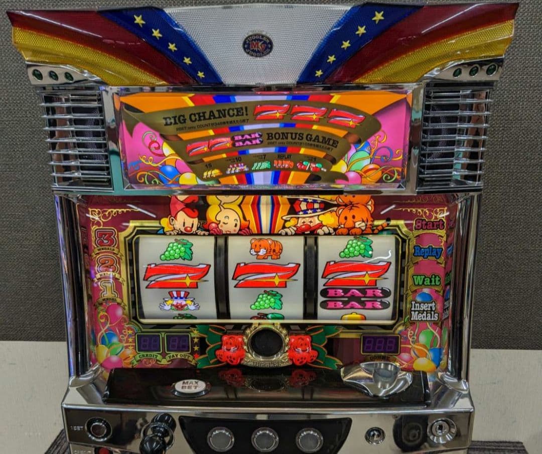 パチスロ実機 マイジャグラー3 コイン不要機付 送料無料 パチスロ実機