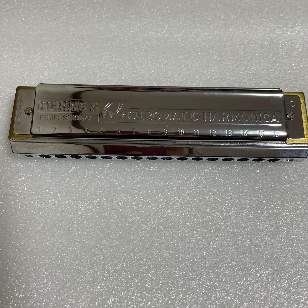 Hering 5164 Chromatic ハーモニカ　C調16穴64音