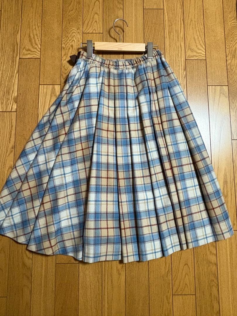 Jane Marple ウールターンチェック 2faceスカート