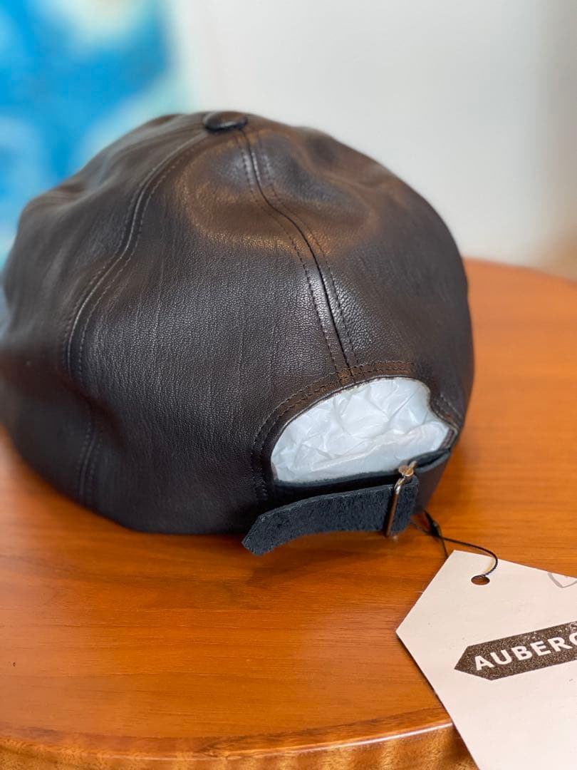 新品】AUBERGE 25aw レザーキャップ CAP CUIR