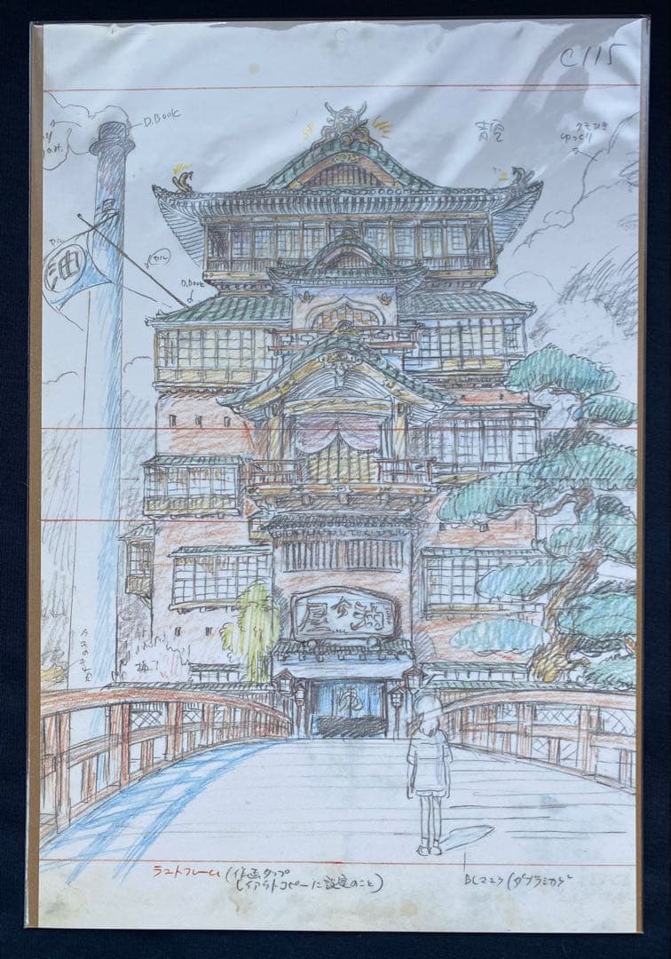 激レア】美品☆ 千と千尋の神隠し レイアウト展 実寸レプリカ 宮崎駿