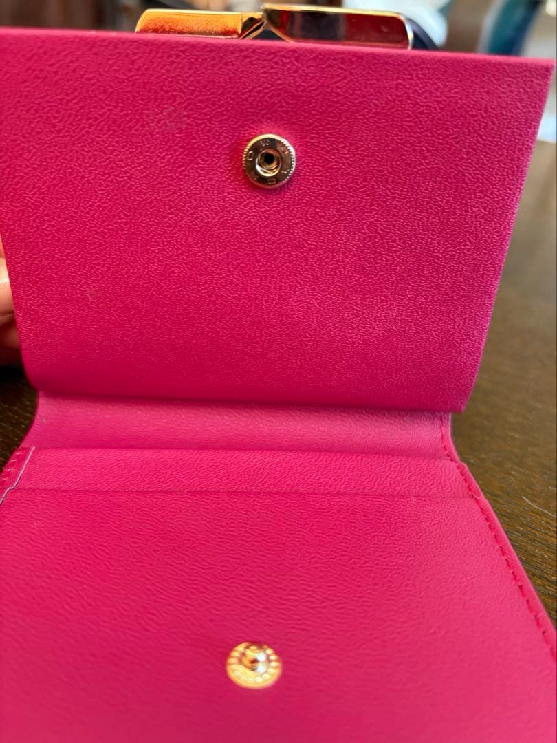 皇居売店購入　ピンク 二つ折り財布