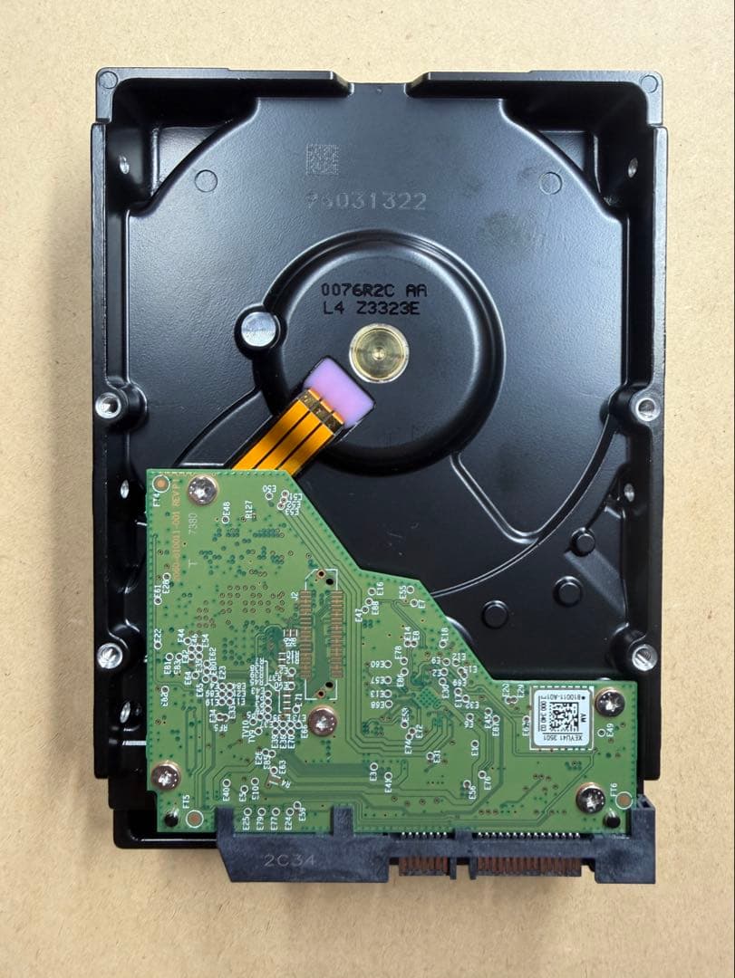 Western Digital WD20EFZX 作動品 使用時間7533h