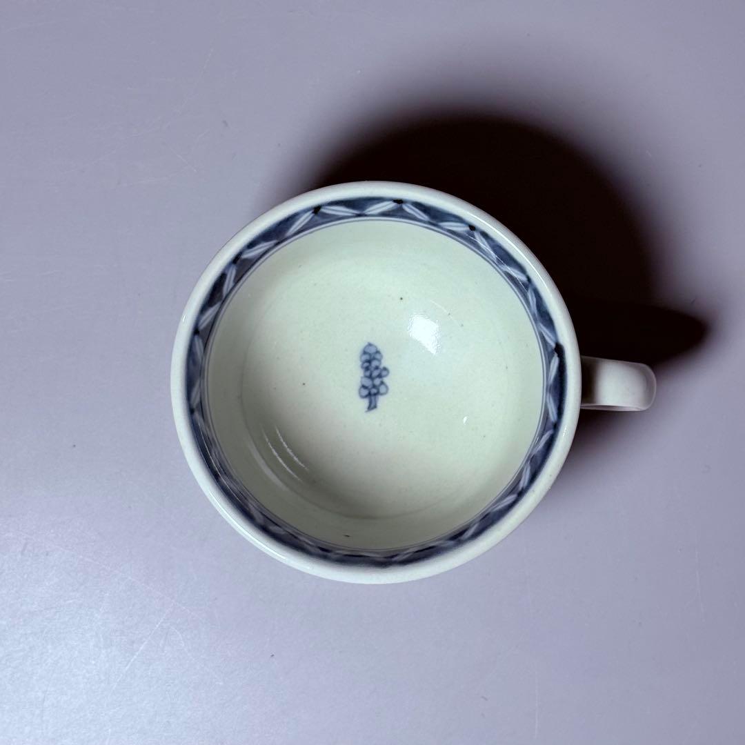 五代 佐藤走波 七十五才 染錦木苺文カップ＆ソーサー コレクター