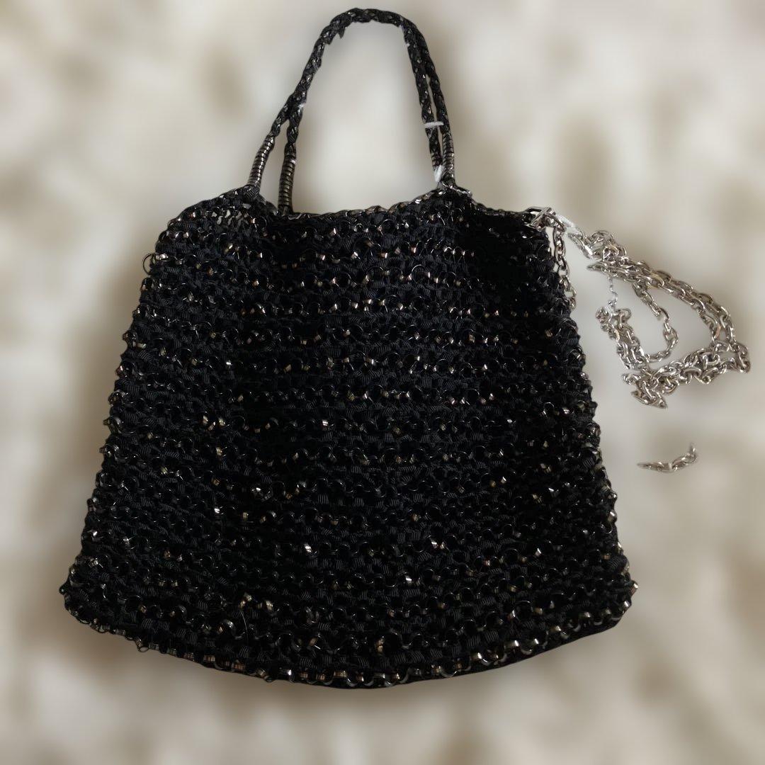 アンテプリマ　ビーズ ショルダーバッグ